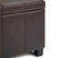 Repose-pieds rectangulaire avec rangement relevable Dover-1897544020
