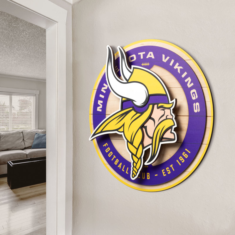 NFL Minnesota Vikings 3DX Circle Wall Art