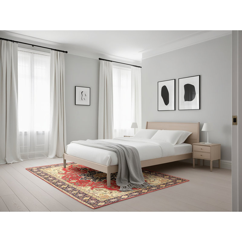 Tapis rouge à motif sud-ouest, Rectangle 5 pi x 7 pi