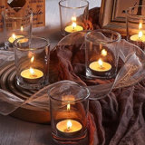 3.5'' H Glass Tabletop Hurricane