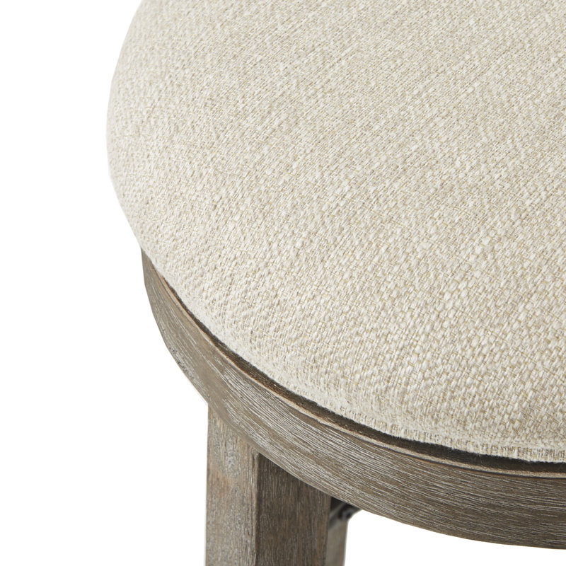 Tabouret de bar pivotant Jameece avec revêtement rembourré, Tabouret de comptoir (siège d'une hauteur de 25,5