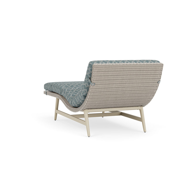 Cascade Outdoor Chaise Lounge, Luna Mist, Linen