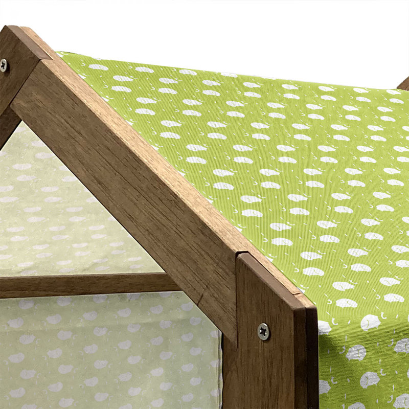 Wood Dog House, 22.44" H x 23.62" W x 17.72" D