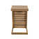 C-shape end table  Brown