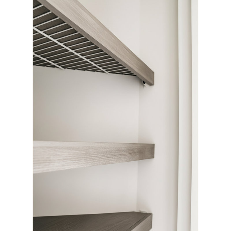 Housses | Tablettes flottantes personnalisées 40 gris vieilli, Gris érodé, H 40 po x l 12 po x P 2,5 po