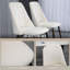 Ensemble de 4 chaises de salle à manger, chaise d'appoint avec revêtement en velours-1125917412