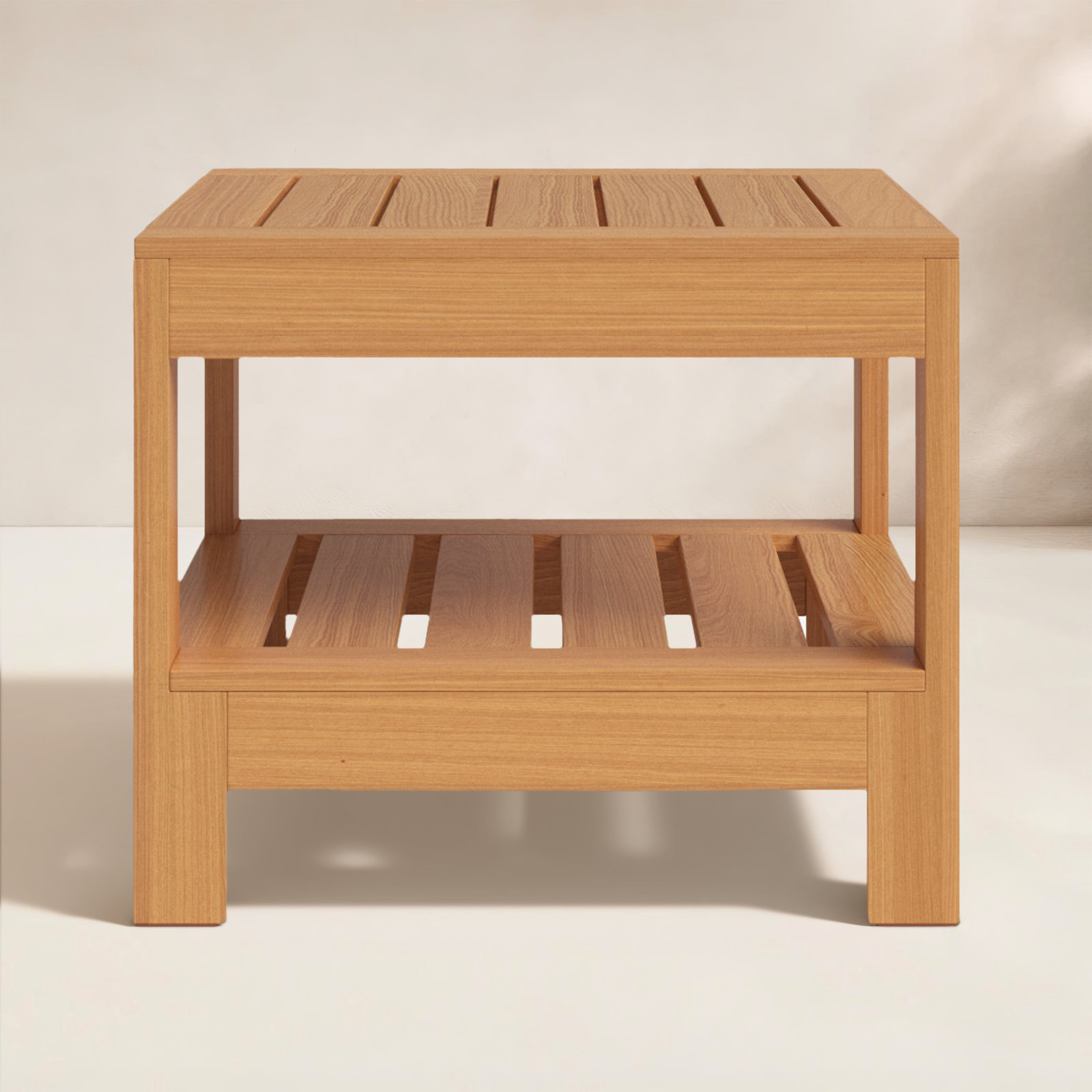 Chaney Teak Outdoor Side Table