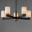 Ruffles 5 - Light Steel Dimmable Classic / Traditional Chandelier