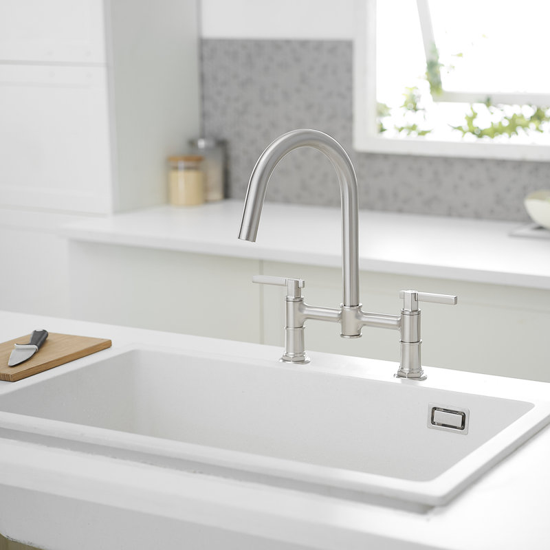 VIBRANTBATH Kitchen Faucet, Brushed Nickel