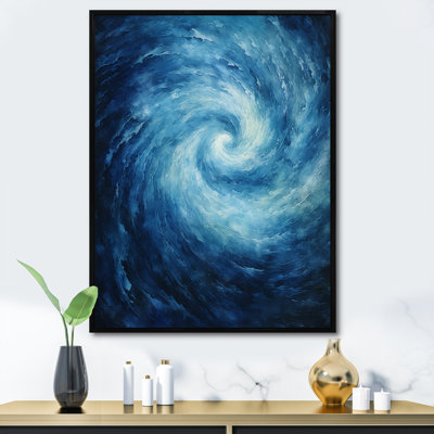 " Blue Swirl Wave Spiral VII "