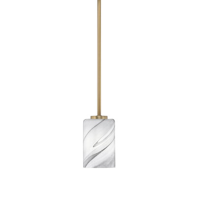 Dayberry Stem Hung Mini Pendant Shown With 4" Glass