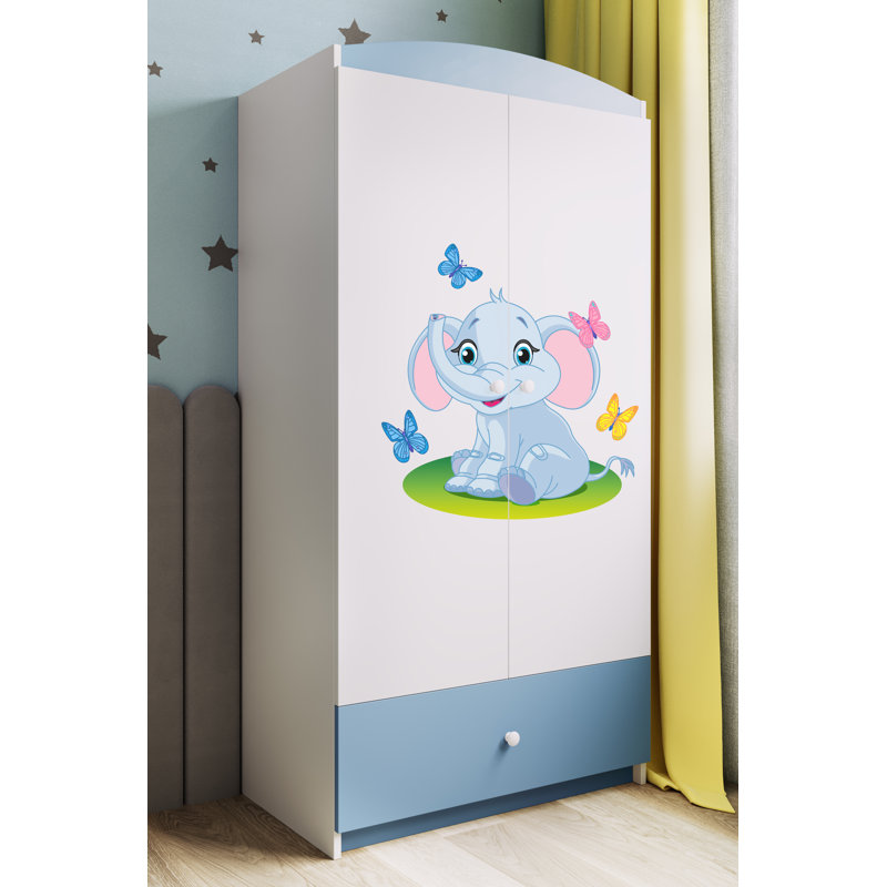 Cicero 2 Door Wardrobe, Blue