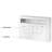 High Gloss White Sideboard Display Cabinet With LED Lights, 3-Door Wood Buffet Cupboard Storage Unit With Remote Control