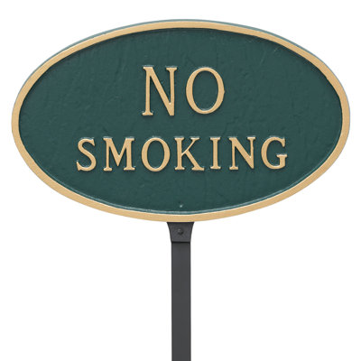 No Smoking Statement Garden Sign