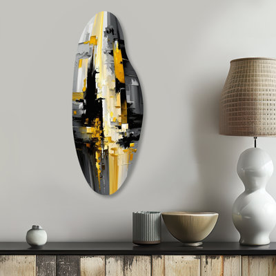 Smilte - Abstract Geometric Curved Shape Assymterical Metal Wall Art
