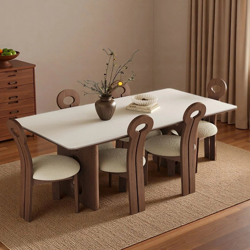 Table de salle à manger rétro, H 29,53 po x l 70,87 po x P 31,5 po