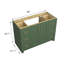 Base de meuble-lavabo simple en bois massif de 48 po Kalya seulement-266295665