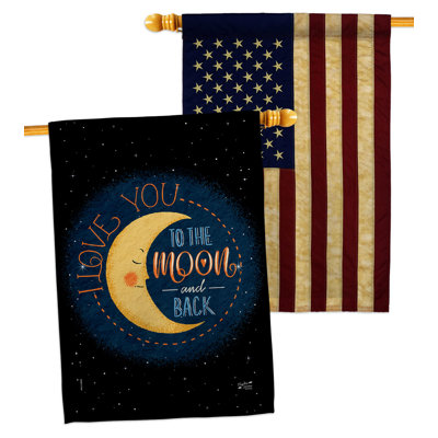 Drapeau de maison en polyester / mélange 40 po x 28 po