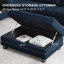 Canapé-lit modulaire réversible en velours Shavera-756870015