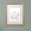 « simple fleur doodle », impression sur toile encadrée-19607712-70789171-19607714