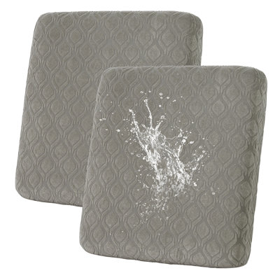 2 Pcs Waterproof Couch Cushion Covers,Washable Stretch Outdoor Patio Furniture Covers