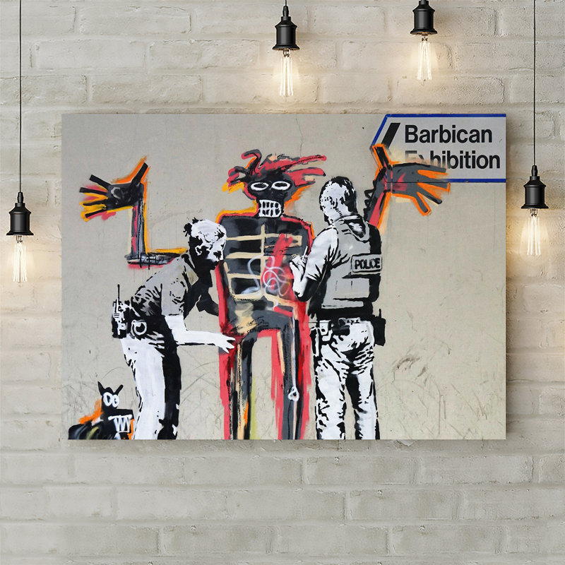 Banksy Basquiat Graffiti by Banksy - Wrapped Canvas Print, 30.5cm H x 40.6cm W x 3.8cm D