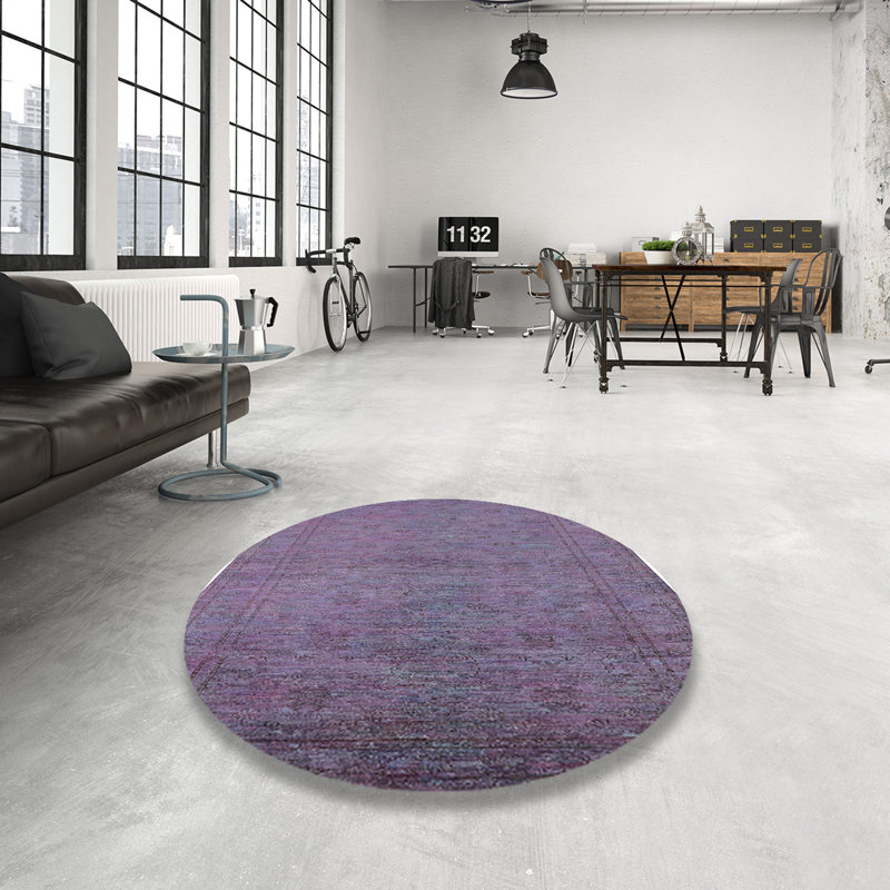 Tapis oriental mauve, Rond 7 pi