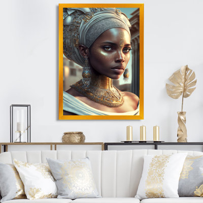«Allain Exquiste African Woman Design III», reproduction sur toile