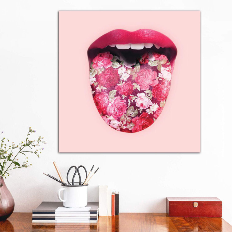 Floral Tongue by Paul Fuentes - Print on Canvas