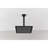 304 Stainless Steel Shower Head - High Waterfall With Self-Cleaning Nozzles, Matte Black, Full Body Shower, Fits American Standard And Universal Arm Connections All Arms Black Finish,