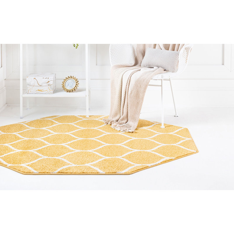 Tellaro Abstract Indoor Rug, Octagon 5' x 5'