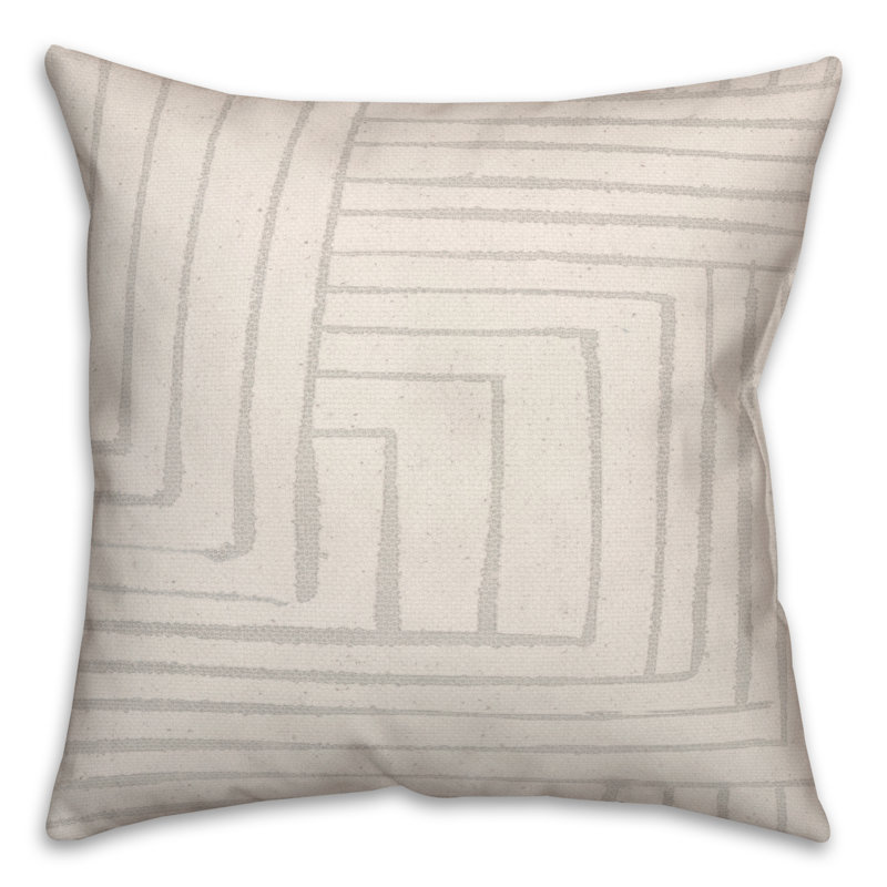 Abstract Outdoor Reversible Throw Pillow