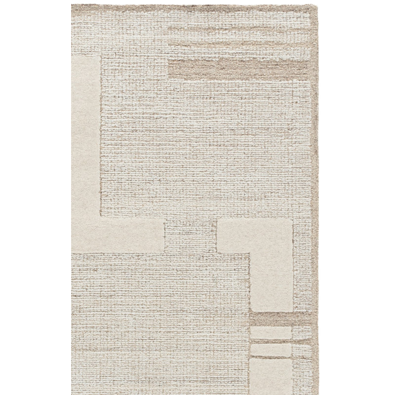 Laine touffetée à la main Harvest; Tapis d'intérieur en coton, Rectangle 9 pi 0 po x 12 pi 0 po