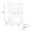 Chariot de cuisine à 1 tiroir et 2 tablettes avec roulettes, glissière pleine extension pour un fonctionnement en douceur et beaucoup de rangement