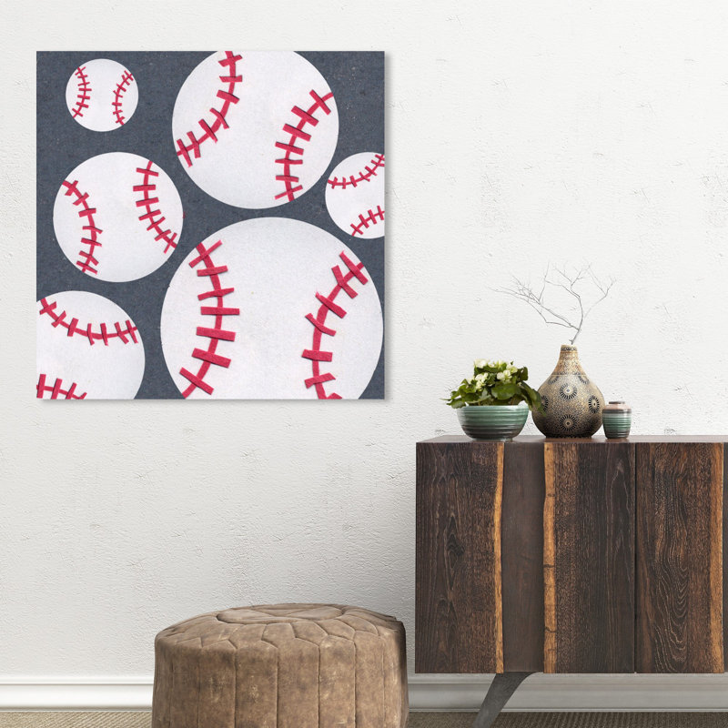 Art sur toile baseball saison Ferrell, H 36 po x l 36 po x P 1,5 po