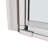 1 3/8" Adjustment,Universal Pivot Shower Door, Open Outside, With 1/4" Tempered Glass Finish 3272-119845704