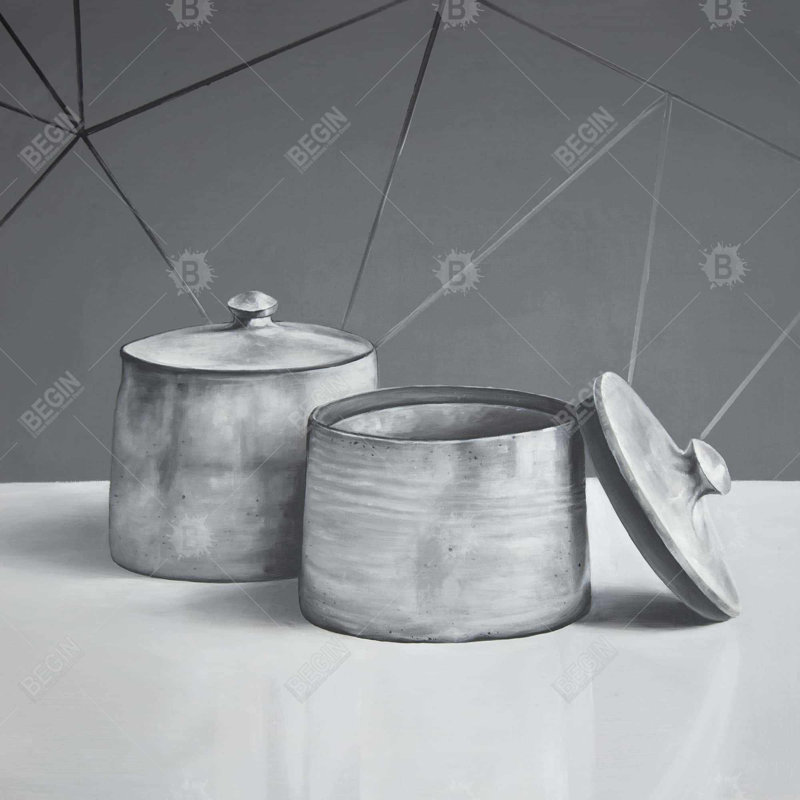 «Old Pot With Lid» sur toile
