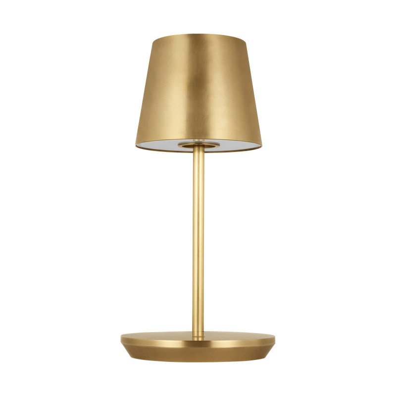 Nevis Short Accent Rechargeable Table Lamp, Gold