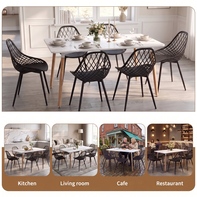 Dorrington 6 - Person Dining Set, White