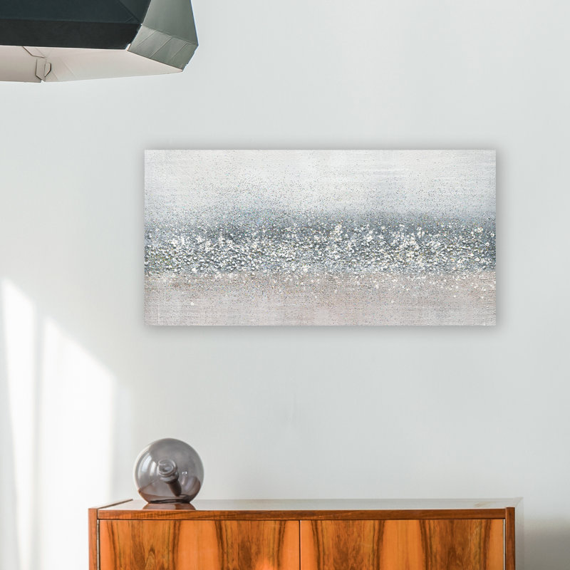 Peinture sur toile tendue, H 20 po x l 40 po x P 1,5 po