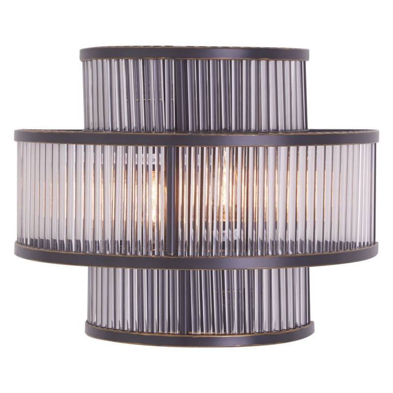Conerly Flush Mounted Sconce, Black