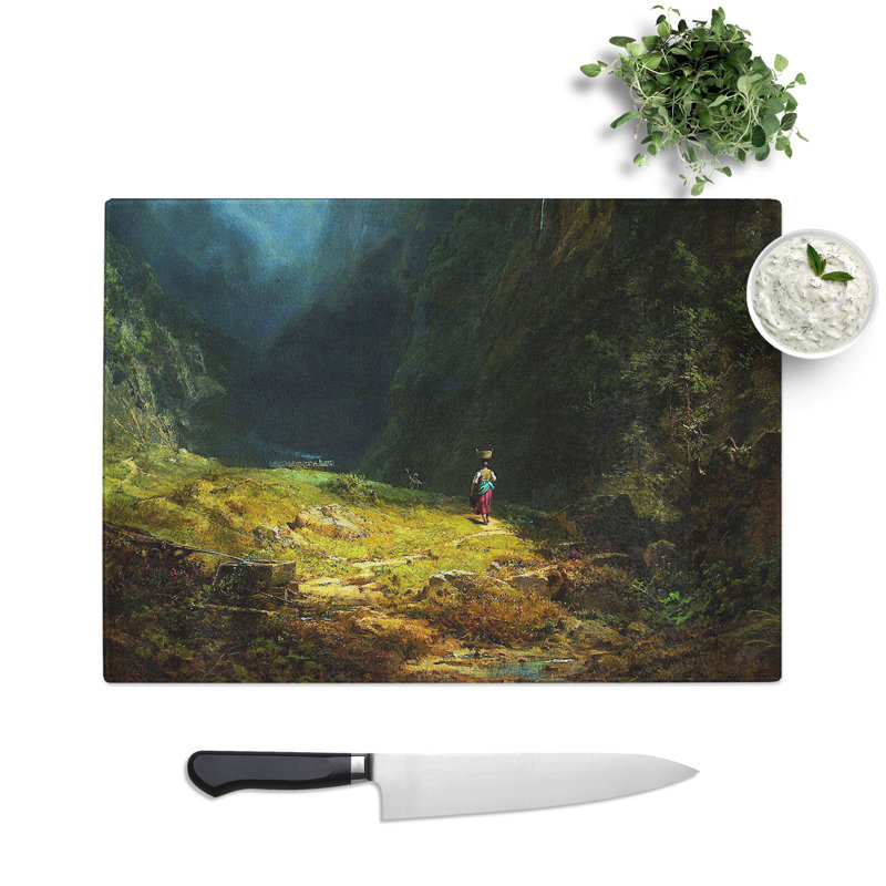 High Valley by Carl Spitzweg Chopping Board, 0.4cm H x 20cm W x 28.5cm L