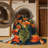 Machine Washable Botanical Brown Area Rug-218052313
