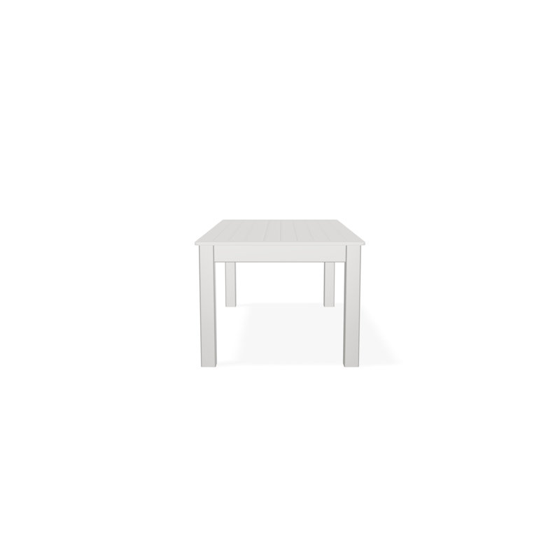 Outdoor Rectangular Coffee Table, Brown/Snow