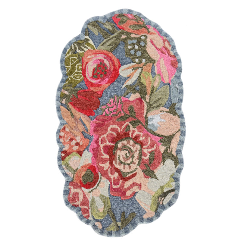Sea Garden Floral Rug, Rectangle 2'3" x 3'9"