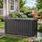 90 Gallon Outdoor Deck Box with Seat, Lockable Waterproof Resin Storage Box-135894149
