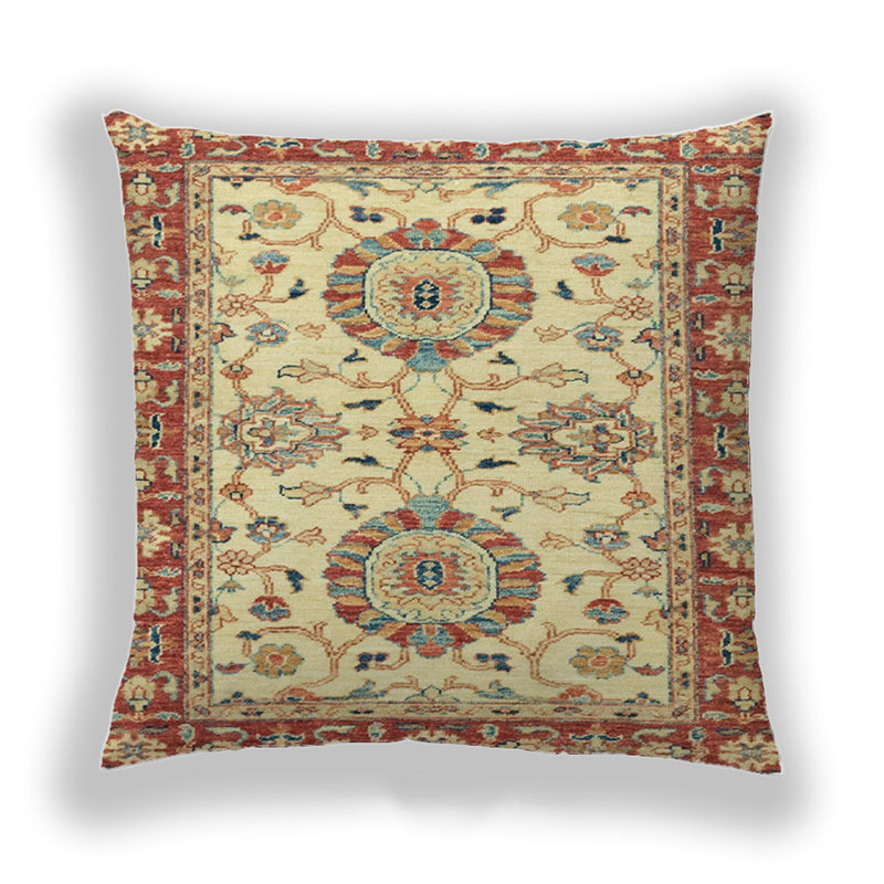 Coussin décoratif abstrait 2442, Microsuède