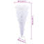  Arbre de Noël artificiel blanc 59,06 en PVC et acier