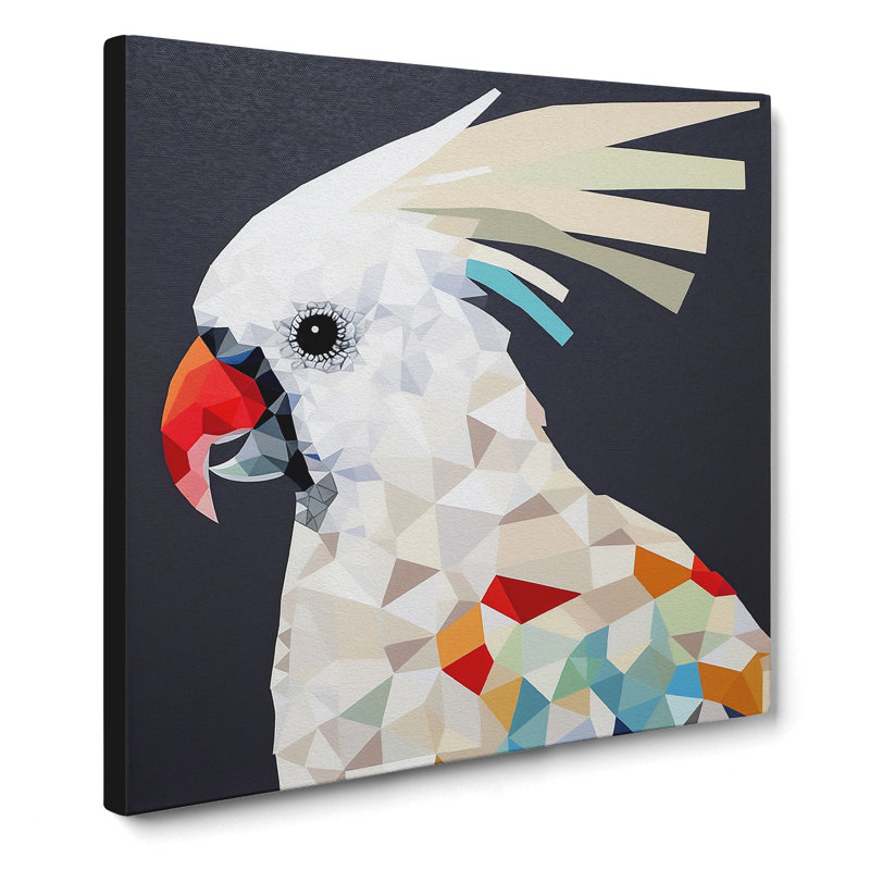 Cockatoo Constructivism No.2 - No Frame Print, 50cm H x 50cm W x 3cm D