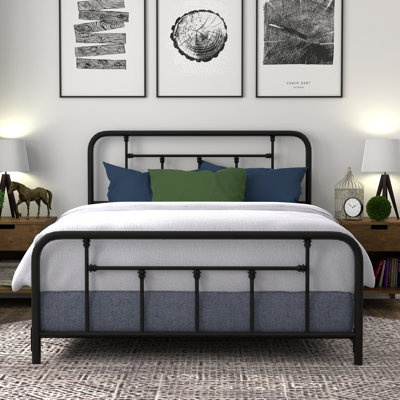 Kettering Steel Metal Slat Headboard and Footboard